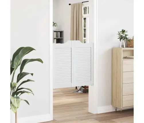 Veramas Durvis, Žalūziju Dizains, 2 Gab., Balti, 80X80 Cm Vidaxl