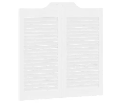 Veramas Durvis, Žalūziju Dizains, 2 Gab., Balti, 80X80 Cm Vidaxl