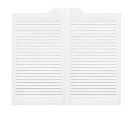 Veramas Durvis, Žalūziju Dizains, 2 Gab., Balti, 90X80 Cm Vidaxl