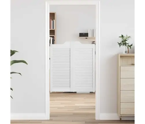 Veramas Durvis, Žalūziju Dizains, 2 Gab., Balti, 90X80 Cm Vidaxl