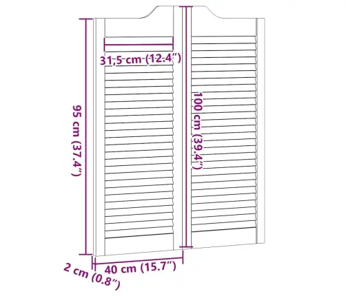 Kiiguksed Releed Design 2-Pair Valge 100X80 Cm