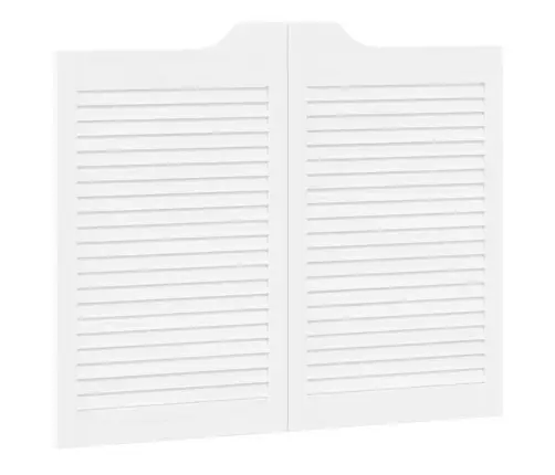 Varstomos Durys Su Žaliuzėmis, 1 Pora Balta 80X100 Cm