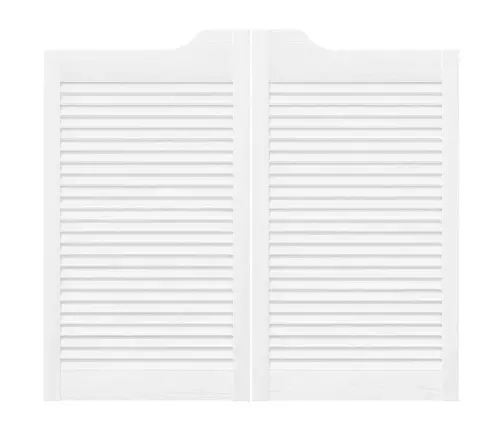 Veramas Durvis, Žalūziju Dizains, 2 Gab., Balti, 90X100 Cm Vidaxl