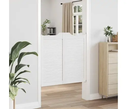 Varstomos Durys Su Žaliuzėmis, 1 Pora Balta 100X100 Cm