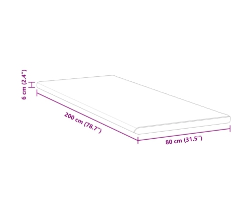 Matracīši Balts Un Zaļš 80 X 200 Cm Vidaxl