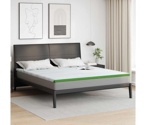 Matracīši Balts Un Zaļš 200 X 200 Cm Vidaxl