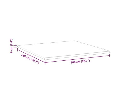 Matracīši Balts Un Zaļš 200 X 200 Cm Vidaxl