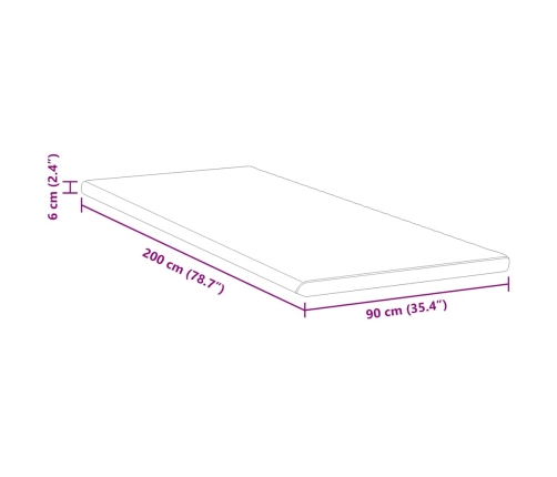 Matracīši Cits Balts Un Zaļš 90 X 200 Cm Vidaxl
