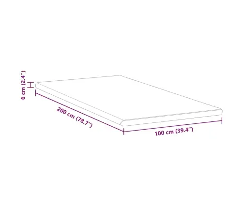 Matracīši Cits Balts Un Zaļš 100 X 200 Cm Vidaxl