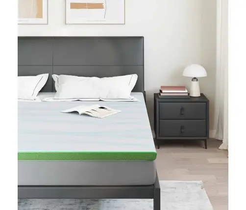 Čiužinio Pagalvėlės Balta Ir Žalia 200 X 200 Cm