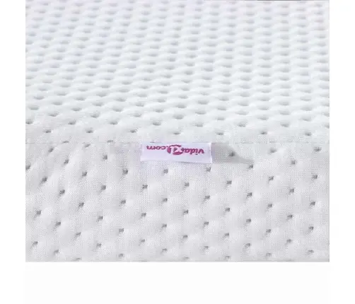 Matracīši Balts 160 X 200 Cm 100% Poliestera Žakarda Audums Vidaxl