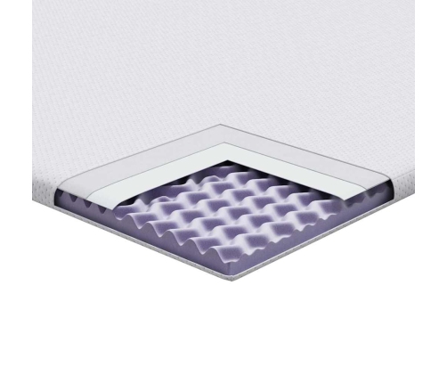 Matracīši Balts 90 X 200 Cm 100% Poliestera Žakarda Audums Vidaxl