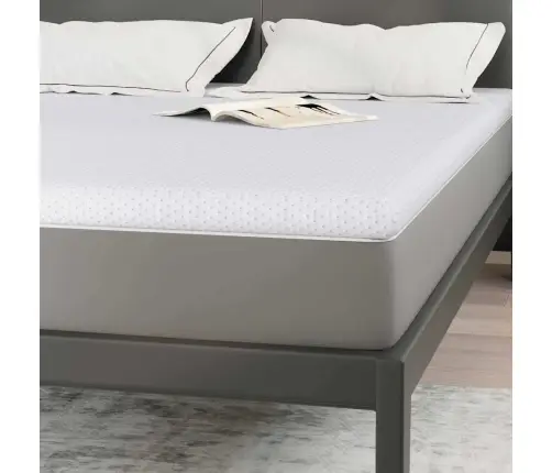 Matracīši Balts 140 X 200 Cm 100% Poliestera Žakarda Audums Vidaxl