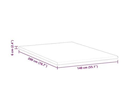 Matracīši Balts 140 X 200 Cm 100% Poliestera Žakarda Audums Vidaxl