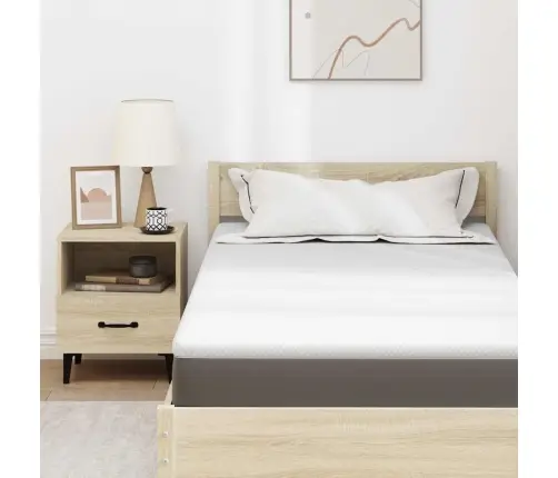Matracīši Balts 90 X 190 Cm 100% Poliestera Žakarda Audums Vidaxl