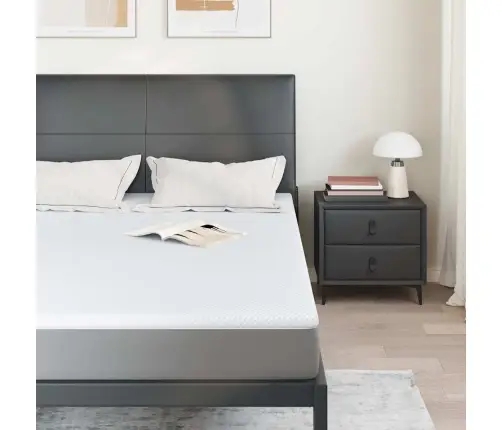 Matracīši Balts 140 X 200 Cm 100% Poliestera Žakarda Audums Vidaxl