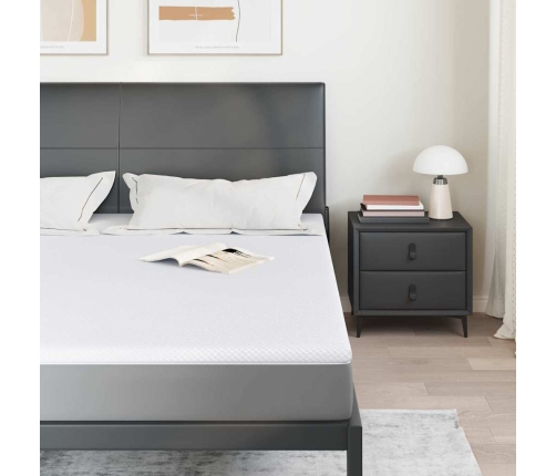 Matracīši Balts 200 X 200 Cm 100% Poliestera Žakarda Audums Vidaxl