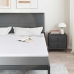 Matracīši Balts 200 X 200 Cm 100% Poliestera Žakarda Audums Vidaxl
