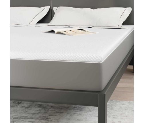 Matracīši Balts 200 X 200 Cm 100% Poliestera Žakarda Audums Vidaxl