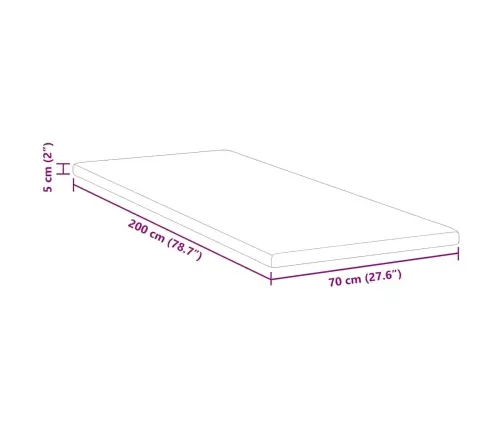 Čiužinio Pagalvėlės Balta 70 X 200 Cm Čiužinio Pagalvėlės Balta 70 X 200 Cm