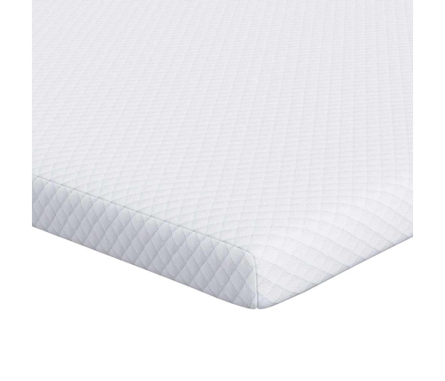 Matracīši Balts 90 X 190 Cm 100% Poliestera Žakarda Audums Vidaxl