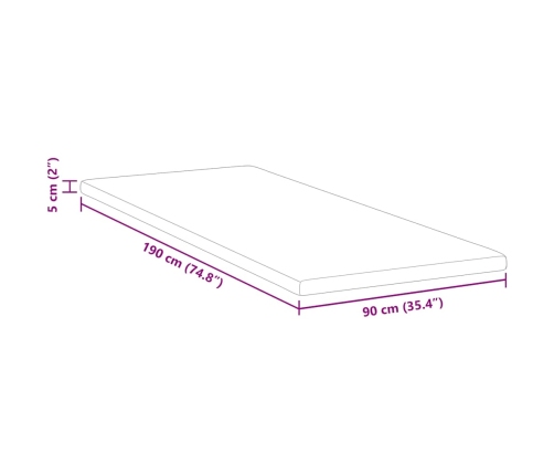 Matracīši Balts 90 X 190 Cm 100% Poliestera Žakarda Audums Vidaxl