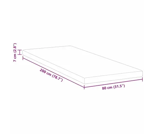 Matracīši Balts 80 X 200 Cm 100% Poliestera Žakarda Audums Vidaxl