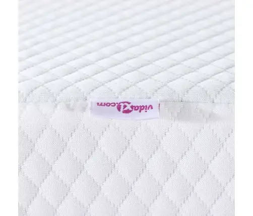 Matracīši Balts 100 X 200 Cm 100% Poliestera Žakarda Audums Vidaxl