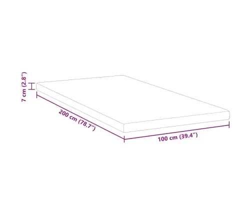 Matracīši Balts 100 X 200 Cm 100% Poliestera Žakarda Audums Vidaxl