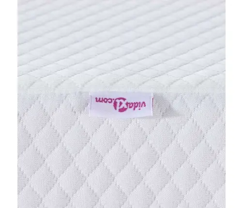 Matracīši Balts 90 X 200 Cm 100% Poliestera Žakarda Audums Vidaxl