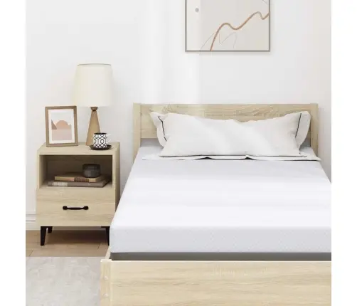 Matracīši Balts 90 X 200 Cm 100% Poliestera Žakarda Audums Vidaxl