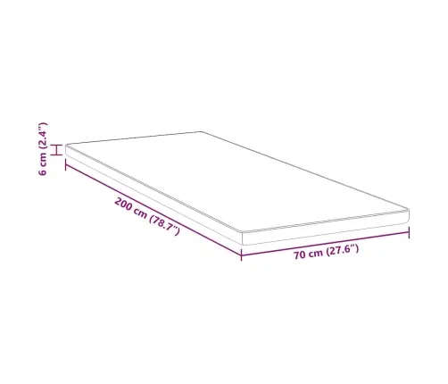 Matracīši Balta Un Zila 70 X 200 Cm Vidaxl