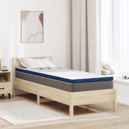 Matracīši Balts Un Zils 80 X 200 Cm Gela Atmiņas Putu Vidaxl