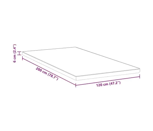 Matracīši Balta Un Zila 120 X 200 Cm Vidaxl
