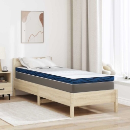 Matracīši Balts Un Zils 80 X 200 Cm Gela Atmiņas Putu Vidaxl