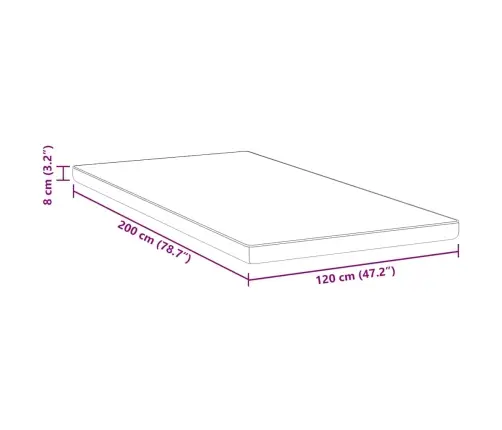 Matracīši Balta Un Zila 120 X 200 Cm Vidaxl