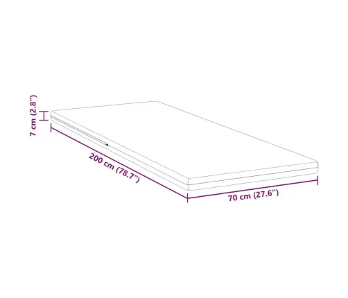 Madratsi Kaitse Valge 70 X 200 Cm Geeliga Mälumaterjal