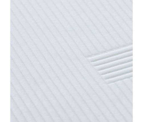 Matracīši Balts 160 X 200 Cm 100% Poliestera Žakarda Audums Vidaxl