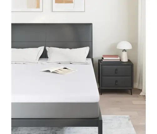 Matracīši Balts 160 X 200 Cm 100% Poliestera Žakarda Audums Vidaxl Matracīši Balts 160 X 200 Cm 100% Poliestera Žakarda Audums Vidaxl