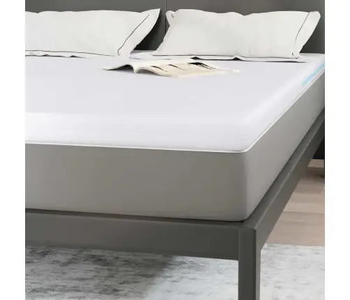 Matracīši Balts 160 X 200 Cm 100% Poliestera Žakarda Audums Vidaxl Matracīši Balts 160 X 200 Cm 100% Poliestera Žakarda Audums Vidaxl