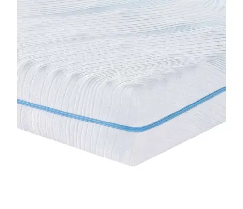 Matrači Balts 90 X 190 Cm 100% Poliestera Žakarda Audums Vidaxl