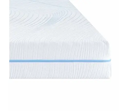 Matrači Balts 90 X 190 Cm 100% Poliestera Žakarda Audums Vidaxl