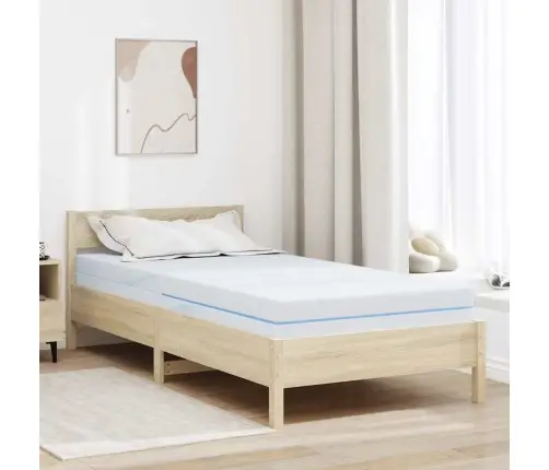 Matrači Balts 100 X 200 Cm 100% Poliestera Žakarda Audums Vidaxl
