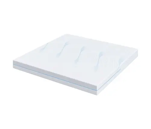 Matrači Balts 180 X 200 Cm 100% Poliestera Žakarda Audums Vidaxl