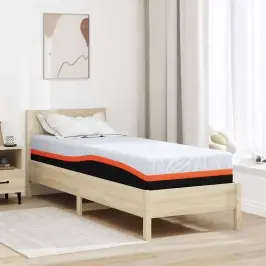 Matracis Balts Un Pelēks 70 X 200 Cm Atmiņas Putas Vidaxl