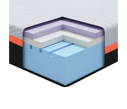 Čiužinys Balta Ir Pilka 90 X 190 Cm Atminties Putos