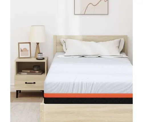 Čiužinys Balta Ir Pilka 90 X 190 Cm Atminties Putos