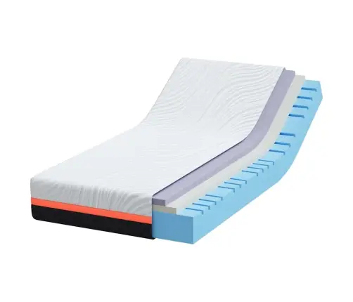 Čiužinys Balta Ir Pilka 90 X 190 Cm Atminties Putos