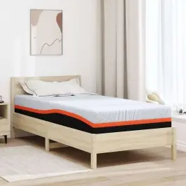 Matracis Balts Un Pelēks 120 X 200 Cm Atmiņas Putas Vidaxl