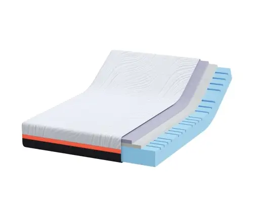 Matrači Balts, Pelēks 160 X 200 Cm Vidaxl